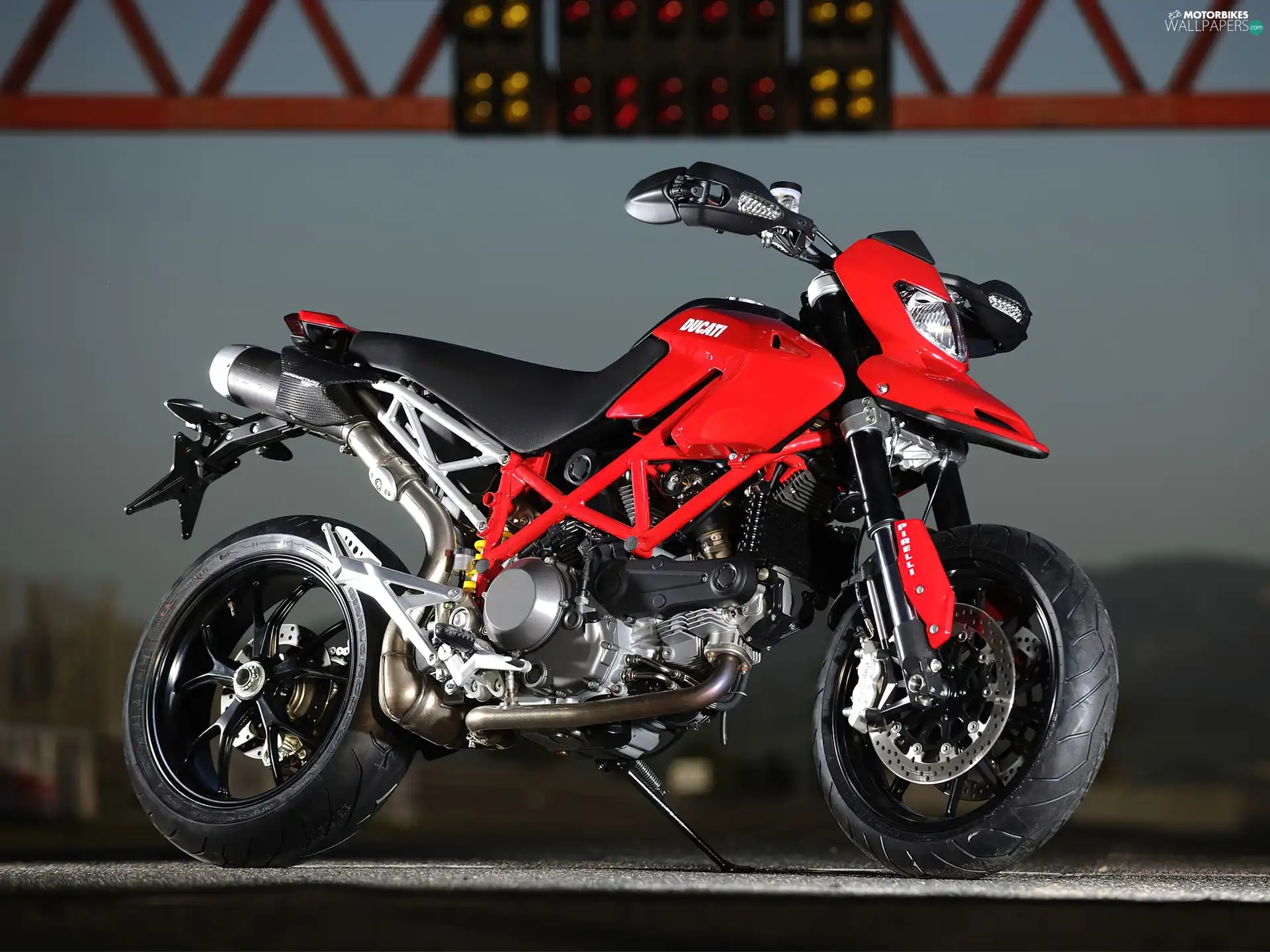 @, Red, Ducati Hypermotard 1100
