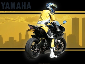 motorcycle, Yamaha YZF R6, overalls