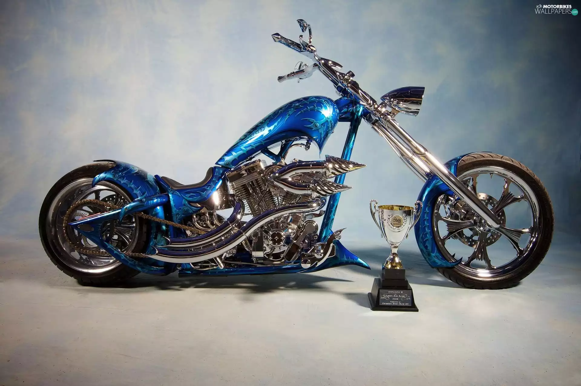 Chopper, motor-bike