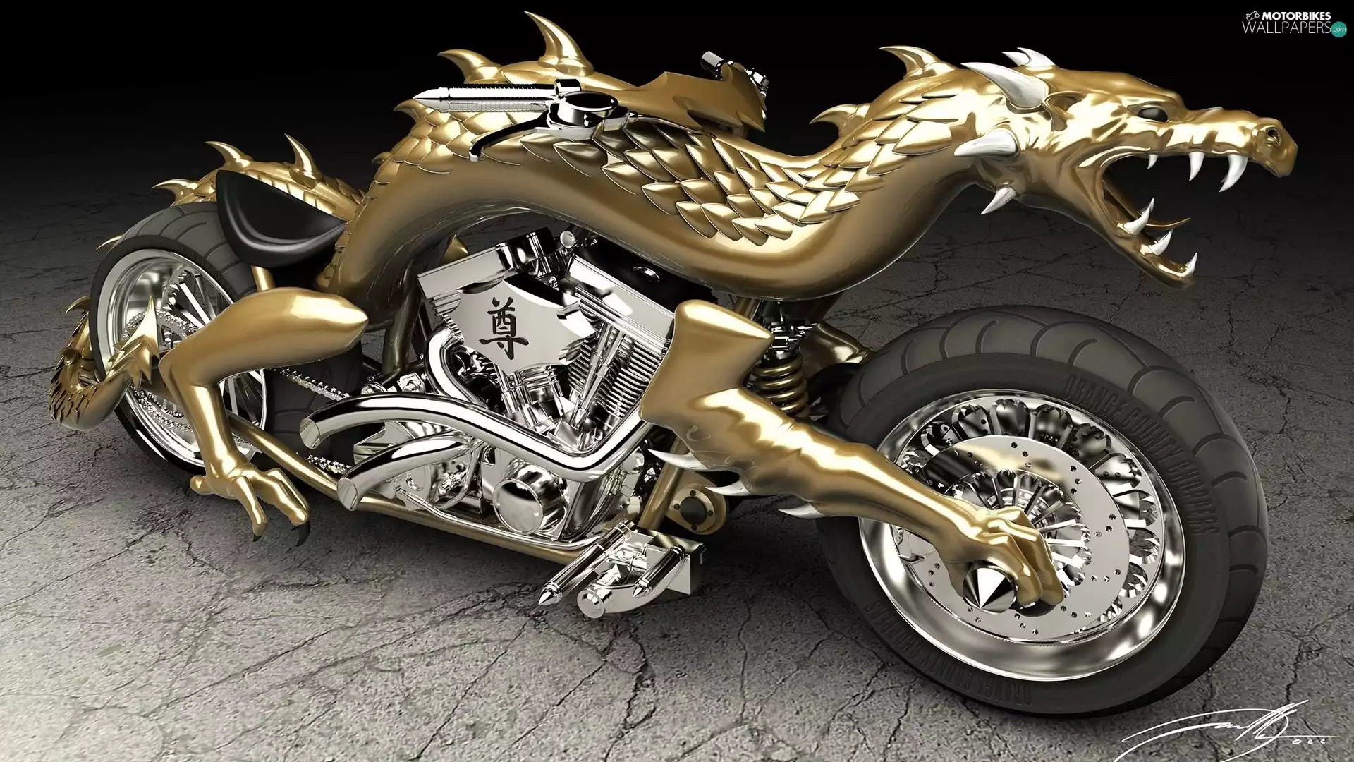 3D Graphics, 2013, Dragon, Chopper Dragon Head