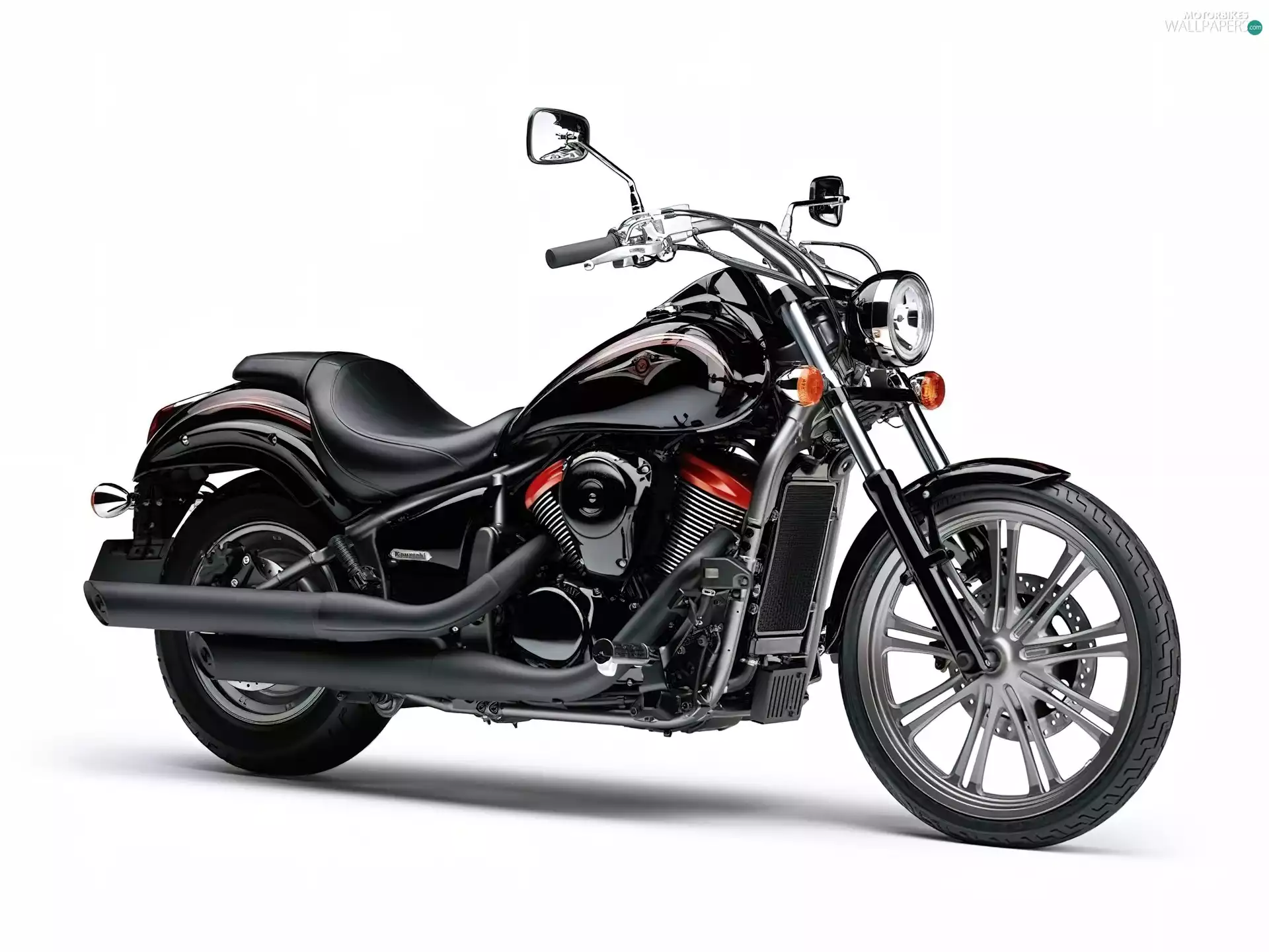 Mat, Kawasaki VN 900, Black