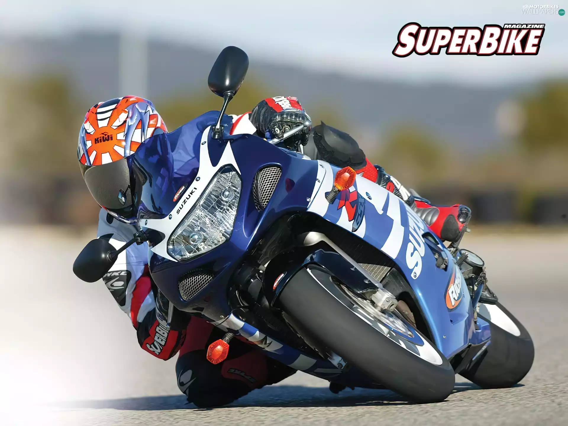 Mirrors, helmet, tires, sitting, wheel, driver, Suzuki Motors, light