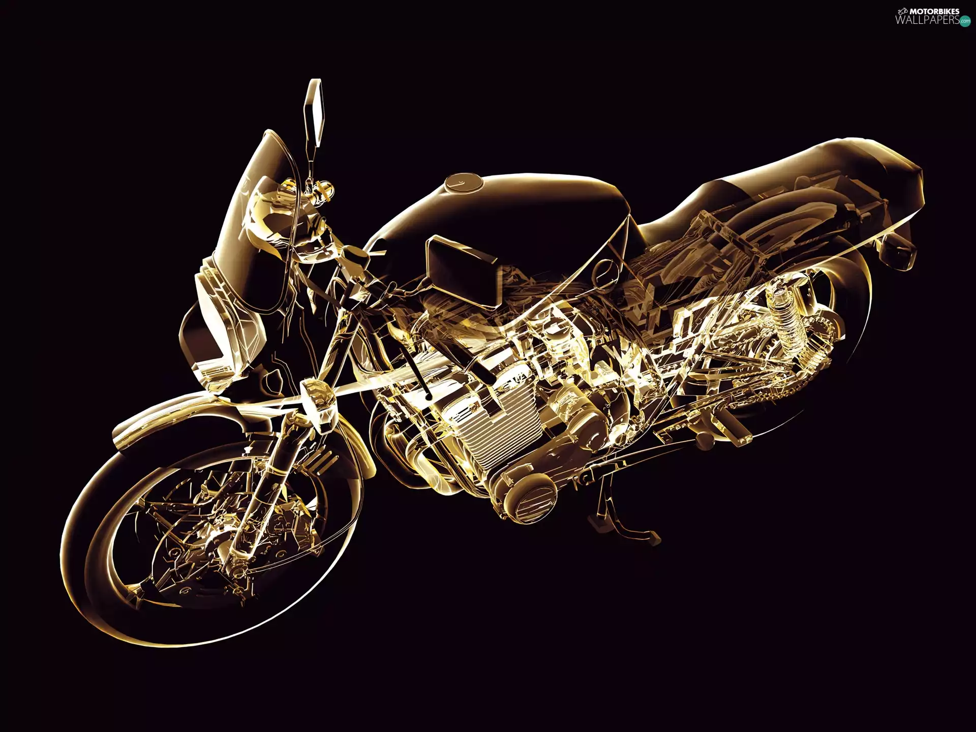 naked, contour, motorcycle