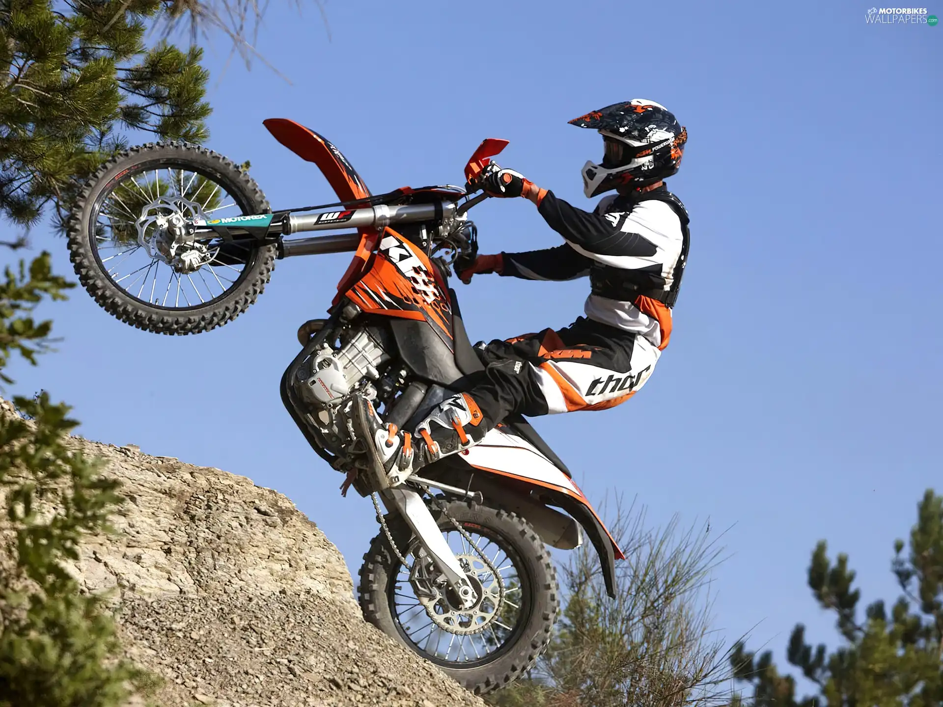 driveway, KTM 450 EXC, Steep