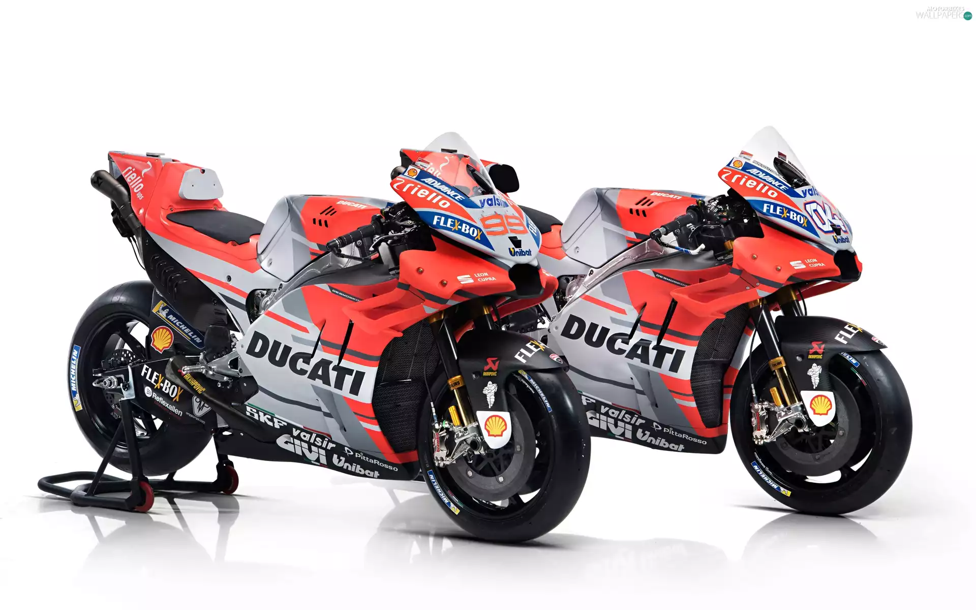 Ducati Desmosedici GP18, Two cars, Motorcycles