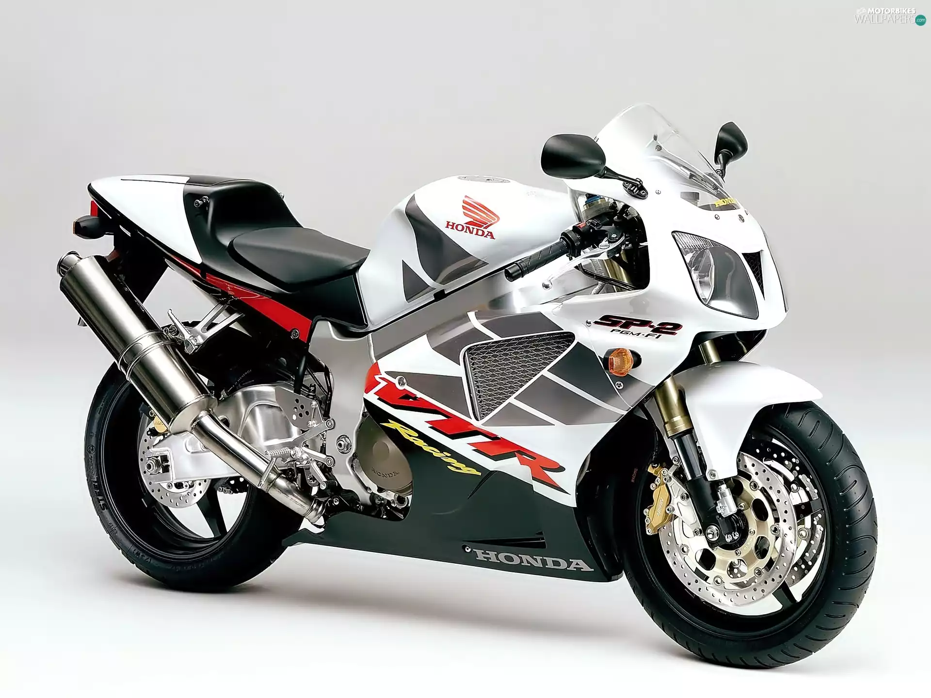 Honda, White, Mirrors, VTR1000SP2