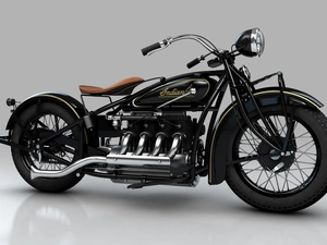 antique, Indian Four, 1932r, motor-bike