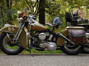 Monument, Motorbike, Harley- Davidson