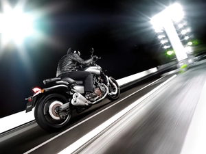 Yamaha V-Max, race, Drag, track