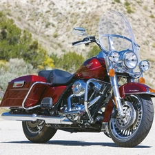 Harley Davidson Road King, Glass