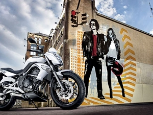 Kawasaki, a man, graphics, Women