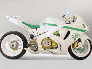 IRG Hayabusa, White, motor-bike