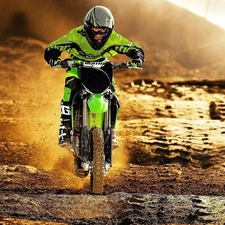 goggles, Kawasaki KX250F, helmet