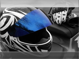 Nitro, motor-bike, helmet