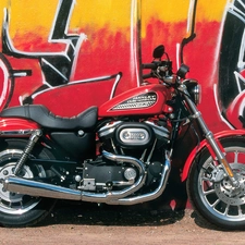 motor-bike, Harley-Davidson Sportster 883R, classic