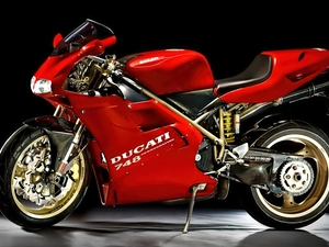 Red, Ducati, 748