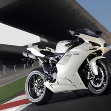 White, Super, Sport, Ducati 1198