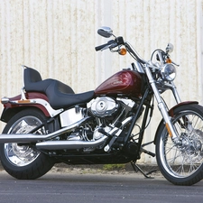 frame, Harley Davidson Softail Custom, Steel
