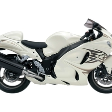 silencer, White, suzuki GSX 1300R Hayabusa