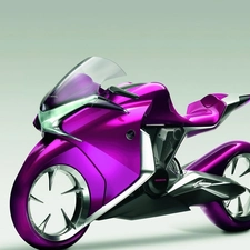 motor-bike, Concept, Violet, Honda V4